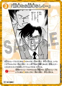 "A detective should be a detective" (B01094)